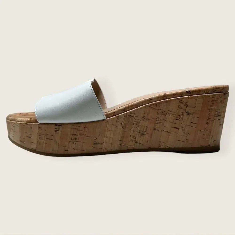 LNWB | Stuart Weitzman | Summer Wedge | White | Size 9.5B